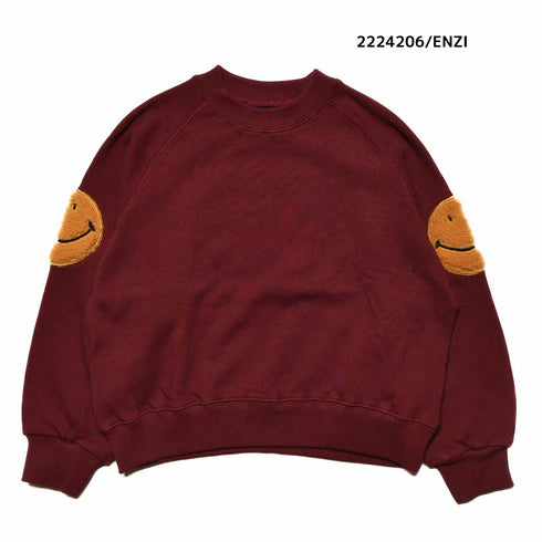 【130~150】★NEEDLEWORKS★柔らか裏毛スマイルトレーナー(2224206j)